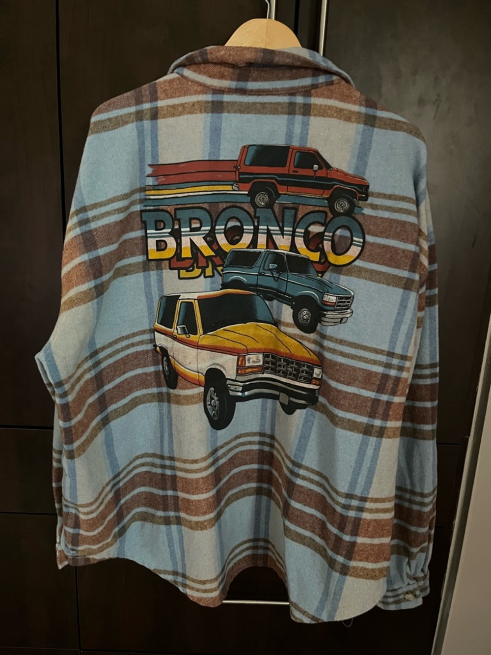 Ford Blue and Brown Plaid Jacket
